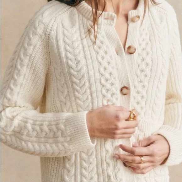 SOLD Sézane Tiphaine Knit Cardigan - Picture 2 of 6